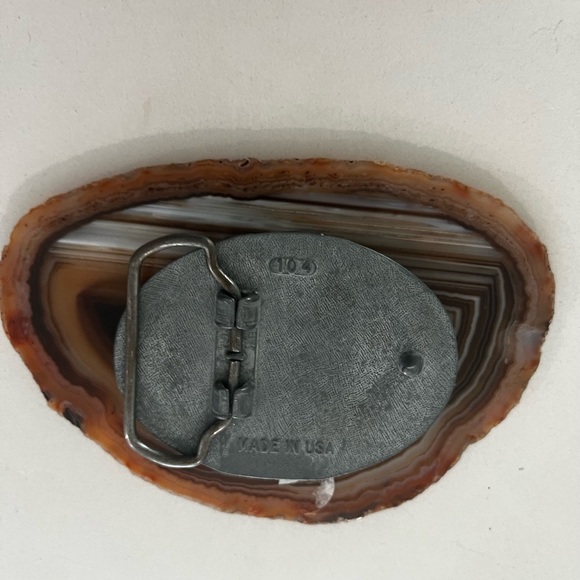 Large agate belt buckle / mens or woman’s  5x 4inch - Picture 2 of 3